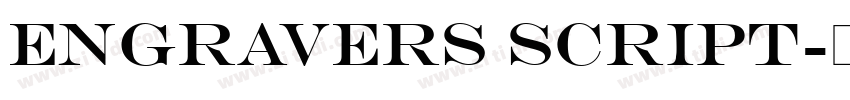 Engravers Script字体转换